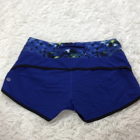 Lululemon Run: Speed Short Sapphire Blue Washi Weave Angel Wing - Picture 6 of 9
